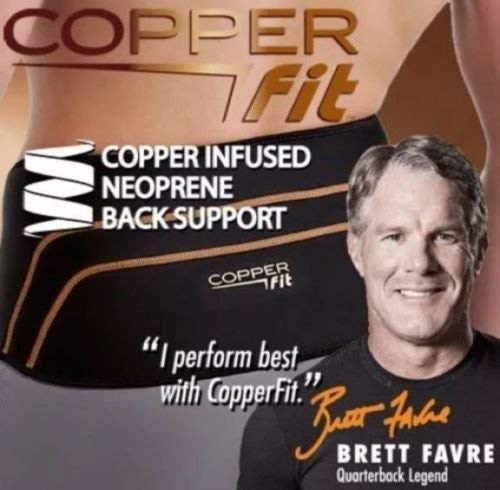 Product Cover Copper Fit Deluxe Compression Lower Back Support New (Small/Medium (28