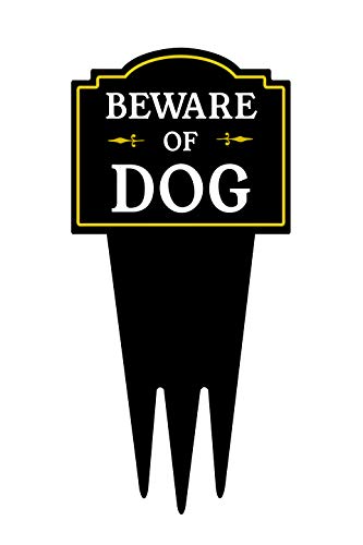 Product Cover Brookfield Products Beware of Dog Yard Sign with Stake | Warning Dog on Premises | Unique Triple 