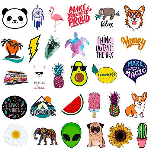 Product Cover Stickers for Water Bottles Big 30-Pack Cute,Waterproof,Aesthetic,Trendy Stickers for Teens,Girls Perfect for Waterbottle,Laptop,Phone,Travel Extra Durable 100% Vinyl