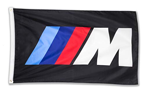 Product Cover WHGJ Car Flag 3x5 FT for BMW M Logo IIIM Racing Car Large Garage Decor Banner