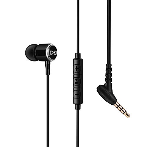 Product Cover Single Earbud, in-Ear One Side Mono Headphone with Mic and in-line Control for iOS Android Phones Tablets, Keep One Ear Open for Awareness, ChanGeek CGS09