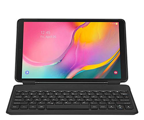 Product Cover Galaxy Tab A 10.1 (2019) Wireless Bluetooth Keyboard Cover, Samsung, Black