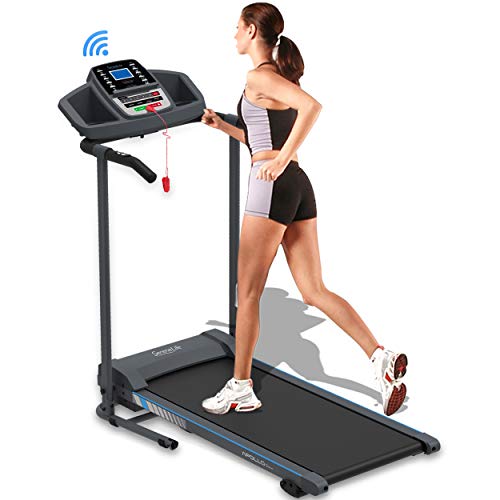 Product Cover SereneLife Smart Electric Folding Treadmill - Easy Assembly Fitness Motorized Running Jogging Exercise Machine with Manual Incline Adjustment, 12 Preset Programs