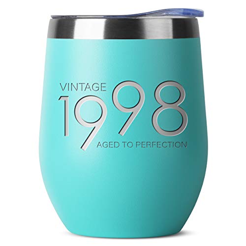 Product Cover 1998 21st Birthday Gifts for Women and Men Mint 12 oz Insulated Stainless Steel Tumbler | 21 Year Old Presents | Mom Dad Wife Husband Present | Party Decorations Supplies Anniversary Tumblers Gift th