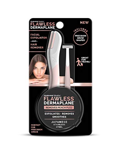 Product Cover Finishing Touch Flawless DermaPlane Facial Exfoliator and Hair Remover, 3 Count