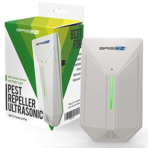 Product Cover Ultrasonic Pest Repeller - Easy & Humane Way to Reject Rodents Ants Cockroaches Beds Bugs Mosquitos Fly Spiders Rats & Buts - Eco-Friendly & Safe for Human & Home Pets -1 in Pack