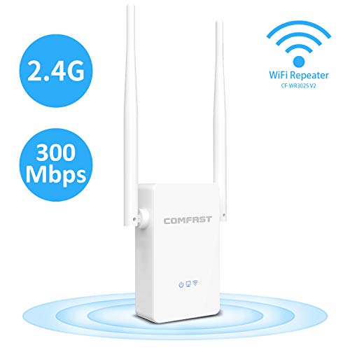 Product Cover WiFi Range Extender | WiFi Extender, Repeater, WiFi Signal Booster, Access Point | Easy Set-Up | External Antennas & Compact Designed Internet Booster (300mbps)