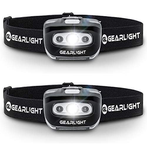 Product Cover GearLight LED Headlamp Flashlight S500 [2 PACK] - Running, Camping, and Outdoor Headlamps - Best Head Lamp with Red Safety Light for Adults and Kids