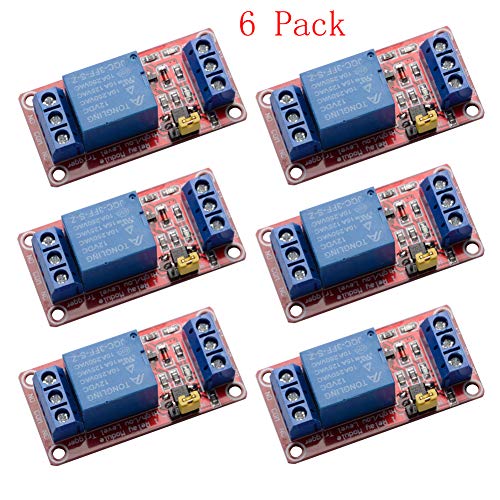 Product Cover R REIFENG 6pcs/lot 1 Channel 12V Relay Module Board Shield with Optocoupler Isolation Support High/Low Level Trigger for Arduino