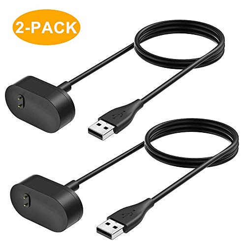 Product Cover NANW 2 Pack Compatible with Fitbit Inspire HR/Inspire Charger Cable, 3.3ft Replacement USB Charging Cable Cord Clip Dock Accessories Adapter Compatible with Fitbit Inspire/Inspire HR Smartwatch