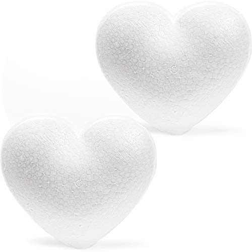 Product Cover Bright Creations Heart Foam Shapes 2 Pack - Craft Styrofoam Shapes - 5.8 inches