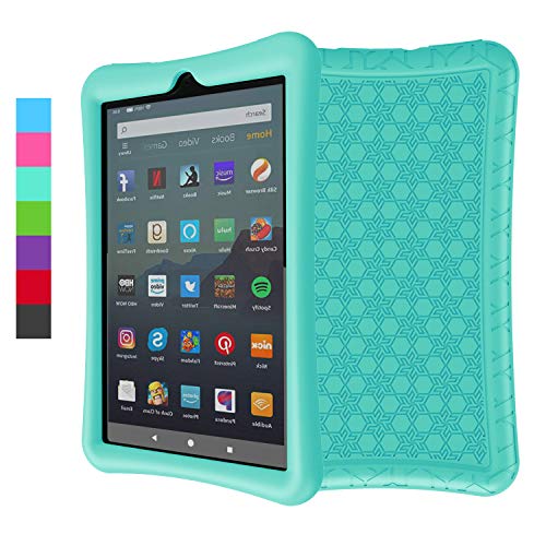 Product Cover LEDNICEKER Silicone Case for for All-New Fire 7 Tablet (9th Generation - 2019 Release) - Anti Slip ShockProof Kids Friendly Case for Amazon Fire 7 2019 & 2017 (7 Inch Display), Turquoise