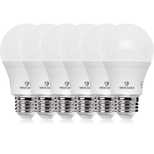 Product Cover Great Eagle 100W Equivalent LED Light Bulb 1550 Lumens A19 2700K Warm White Non-Dimmable 15-Watt UL Listed (6-Pack)