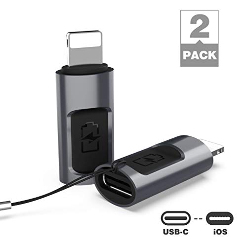 Product Cover CONMDEX USB-C to iOS Charge Adapter 5V 2.4A Compatible with iOS Phone Xs Max 8 8 Plus 7 7 Plus 6 7s Plus SE Connect USB-C Power Adapter