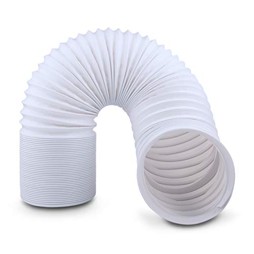 Product Cover Rhodesy Portable Air Conditioner Exhaust Hose Extension 5.9 Inch Diameter 59 Inches Length White
