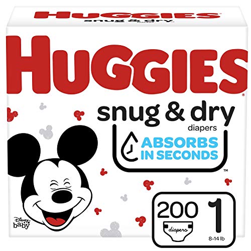 Product Cover Huggies Snug & Dry Baby Diapers, Size 1, 200 Ct