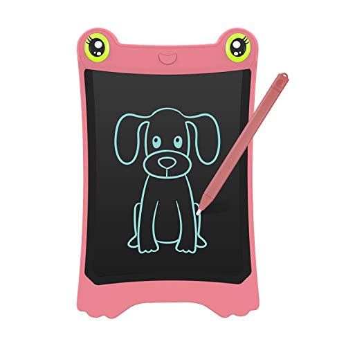 Product Cover NEWYES 8.5 Inch LCD Writing Tablet Updated Frog Pad Children Electronic Doodle Board Jot Digital E-Writer Kids Scribble Toy with Lock Function Pink