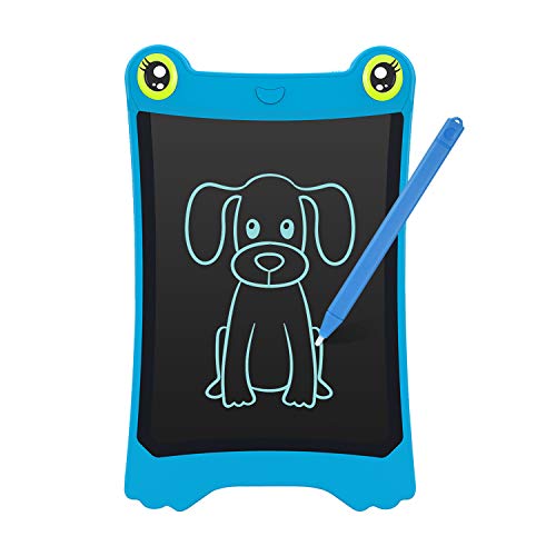 Product Cover NEWYES 8.5 Inch LCD Writing Tablet Updated Frog Pad Children Electronic Doodle Board Jot Digital E-Writer Kids Scribble Toy with Lock Function Blue