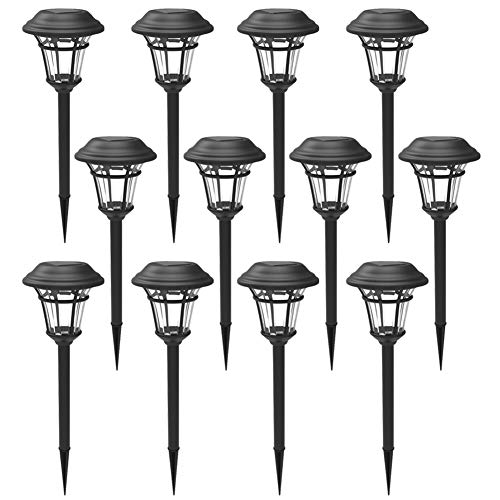 Product Cover MAGGIFT 12 Pack Solar Pathway Lights Outdoor Solar Garden Lights for Patio, Yard, Driveway