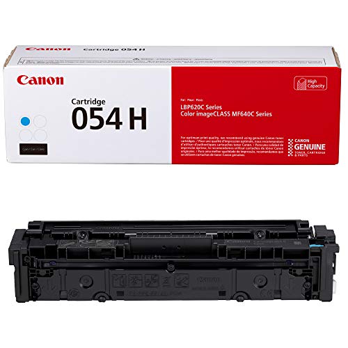 Product Cover Canon Genuine Toner, Cartridge 054 Cyan, High Capacity (3027C001) 1 Pack, for Canon Color imageCLASS MF641Cdw, MF642Cdw, MF644Cdw, LBP622Cdw Laser Printers