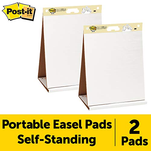 Product Cover Post-it Super Sticky Portable Tabletop Easel Pad, 20x23 Inches, 20 Sheets/Pad, 2 Pads (563 VAD 2PK)