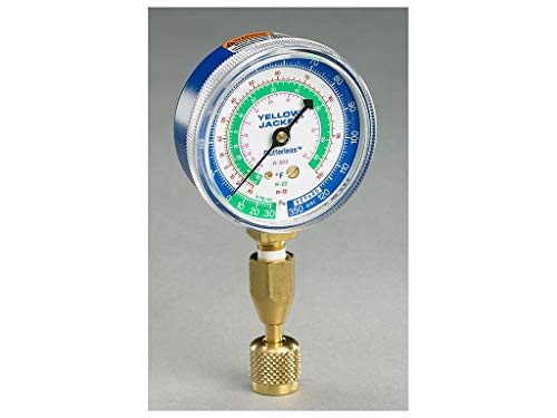 Product Cover Yellow Jacket 40345 Blue Single Test Pressure Gauge (R22/R410A/R404A) W/12