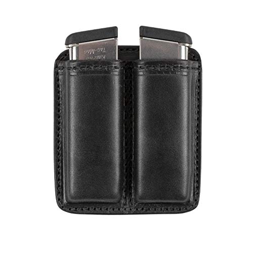 Product Cover Relentless Tactical Leather Double Magazine Holder | Made in USA | Sizes to fit virtually Any 9mm.40 or .45 Caliber Pistol Mag | Single or Double Stack | IWB or OWB Mag Pouch