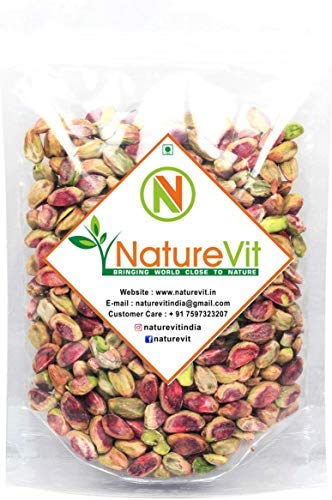 Product Cover Nature Vit Pistachios Without Shell (Jumbo Sized, Unsalted) 400 Gm (14.10 OZ)
