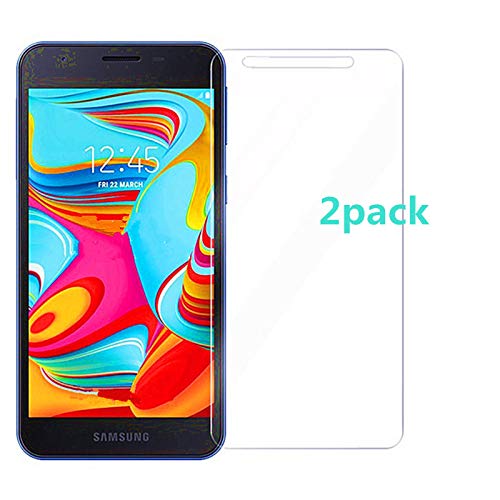 Product Cover 2PCS for Samsung Galaxy A2 Core Screen Protector Tempered Glass - Ultra Thin Transparent Screen Protector Protective Film for Samsung Galaxy A2 Core