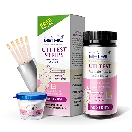 Product Cover UTI Test Strips for Women & Men - Easy to Use at Home Urinary Tract Infection Testing Kit | FDA Approved & Clinically Tested Urine Dipsticks | Foil-Wrapped for Extended Lifetime | 50 Strips