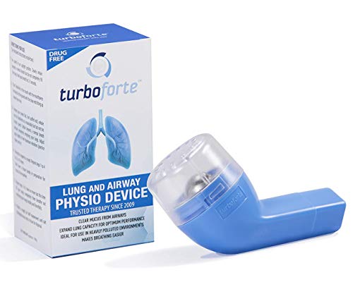 Product Cover Turboforte - Lung Expansion, Mucus Relief Device - Helps Clear Congestion from Airways, Lungs & Makes Breathing Easier - Easy to Use, No Refills or Batteries Required - Lung Cleanse