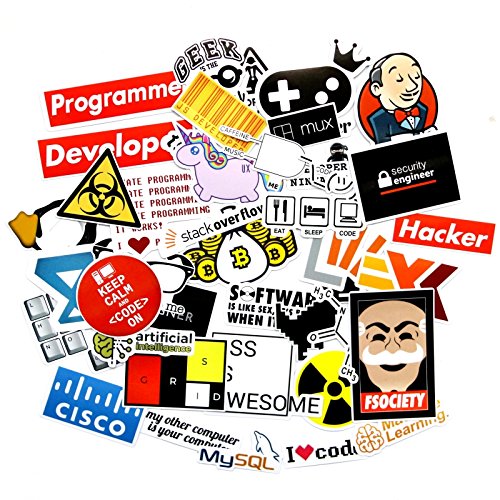 Product Cover Laptop Stickers (100PCS) Developer Sticker Computer Skins & Decals Good Gift for Programmer IT and Technology Practitioners
