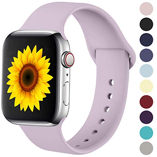 Product Cover ilopee Bands for Apple Watch 38mm 40mm Series 4 3 2 1, Lilac, M/L