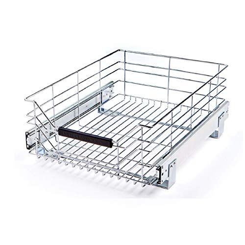 Product Cover Seville Classics UltraDurable Commercial-Grade Pull-Out Sliding Steel Wire Cabinet Organizer Drawer, 14