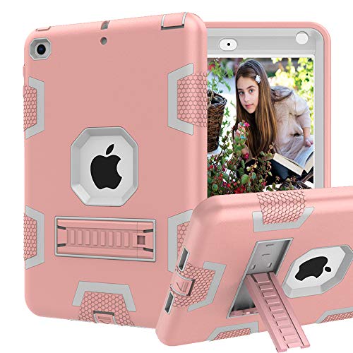 Product Cover CCMAO iPad Mini 5 Case, iPad Mini 4 Case, Hybrid Three Layer Armor Shockproof Rugged Drop Protection Cover Case Built with Kickstand for Apple iPad Mini 5th Generation 7.9