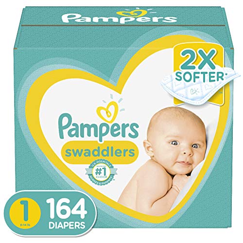 Product Cover Diapers Newborn / Size 1 (8-14 lb), 164 Count - Pampers Swaddlers Disposable Baby Diapers, Enormous Pack