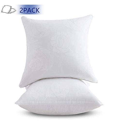Product Cover Emolli 18 x 18 Pillow Inserts Set of 2, Throw Pillow Inserts Premium Stuffer Down Alternative,Super Soft Microfiber Filled Decorative Pillow Cushion