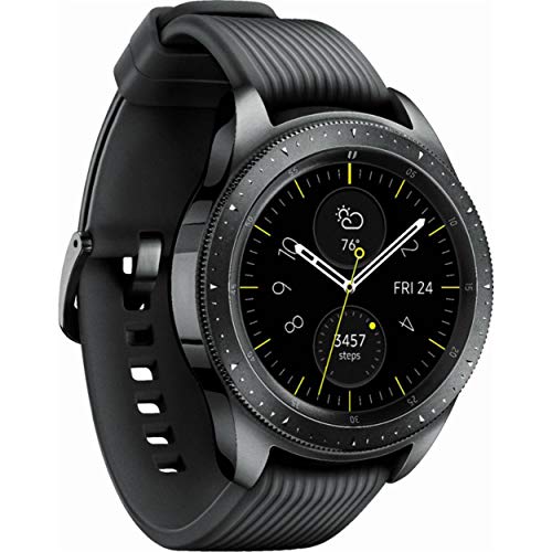 Product Cover Samsung Galaxy Watch (42mm) 4G LTE SM-R815UZKAXAR - Midnight Black (Renewed)