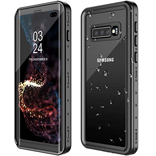 Product Cover GOLDJU Samsung Galaxy S10 Plus Waterproof Case,S10 Plus Case Built in Screen Protector 360° Full Body Protective Shockproof Dirtproof Sandproof IP68 Underwater Waterproof Case for Samsung S10 Plus 6.4