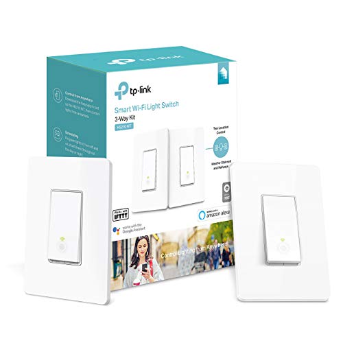 Product Cover Kasa Smart Wi-Fi Light Switch, 3-Way Kit by TP-Link - Control Lighting from Anywhere, Easy In-Wall Install (3-Way Only), No Hub Required, Works with Alexa and Google Assistant (HS210 KIT) (Renewed)