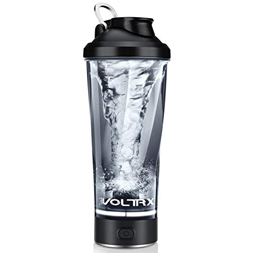 Product Cover VOLTRX Premium Electric Protein Shaker Bottle, Made with Tritan - BPA Free - 24 oz Vortex Portable Mixer Cup/USB Rechargeable Shaker Cups for Protein Shakes, FDA Approved (Black)