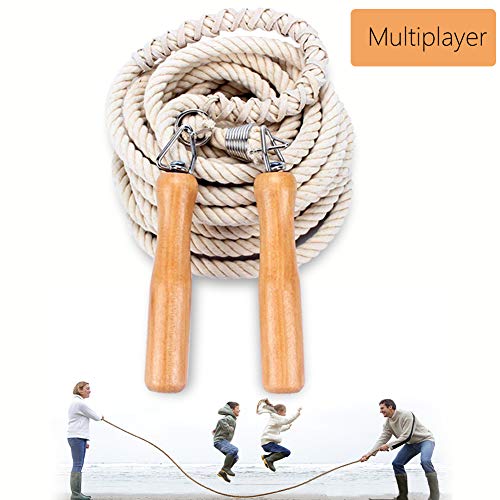 Product Cover Leadfan Double Dutch Jump Ropes Long Jump Rope for Game/Skipping Rope Multiplayer Group -16ft-22.9ft-32ft-49ft-for School, Company, Fun Games,Agility Play