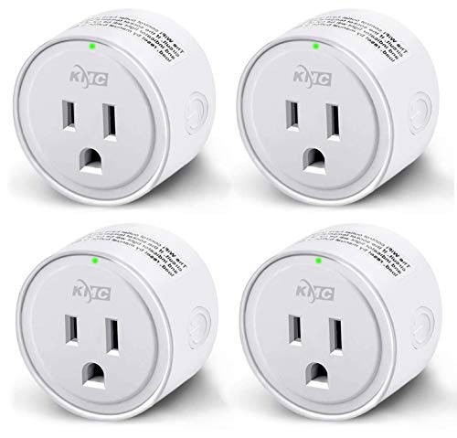 Product Cover Smart Plug, KMC WIFI MiNi Outle Works with Alexa, Google Home & IFTTT, Smart Life, No Hub Required, Remote Control Your Home Appliances from Anywhere, ETL Certified,Only Supports 2.4GHz Network(4 Pack