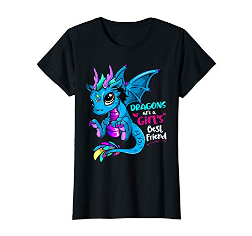 Product Cover Dragons Are A Girl's Best Friend T-Shirt For Women and Girls