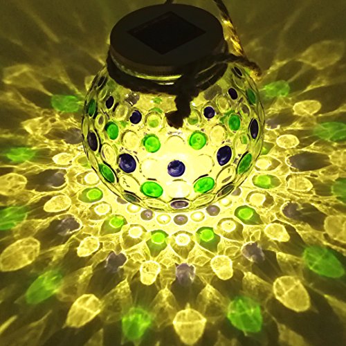Product Cover Solar Lantern Jar Lights Glass Ball Table Lamp Green Blue Mason Jars Outdoor Decorations Tabletop Light Hanging Lanterns Decorative Lamps for Decor Garden Gift