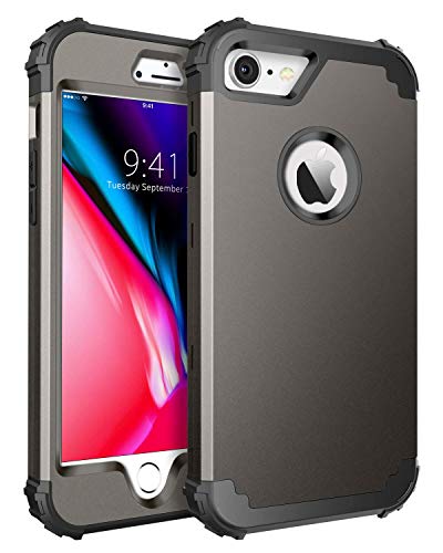 Product Cover iPhone 8 Case, iPhone 7 Case, BENTOBEN Heavy Duty Shockproof 3 in 1 Slim Hybrid Hard PC Soft Silicone Rubber Bumper Rugged Protective Phone Case Cover for iPhone 8 /iPhone 7 (4.7