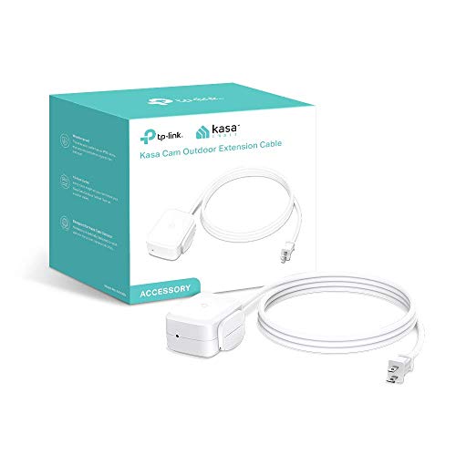 Product Cover TP-LINK Kasa Cam Outdoor Extension, 15-Foot Cable, Weatherproof (KA200E), White
