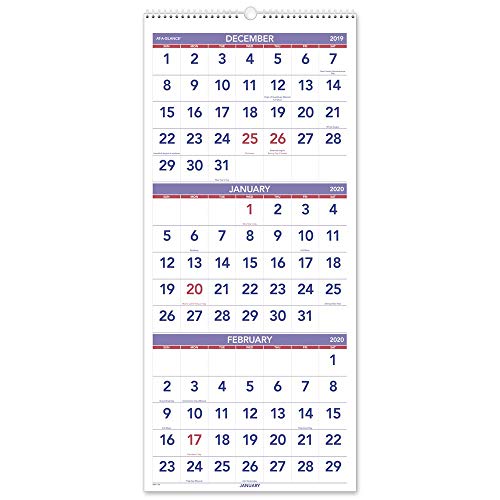 Product Cover AT-A-GLANCE 2020 Wall Calendar, 3-Month Display, 12