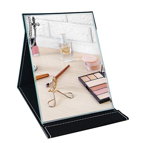 Product Cover Dreamsyard Portable Folding Makeup Mirror with Cosmetic Desktop Standing for Travel, Vanity Table, Room Decor, Beauty Gifts