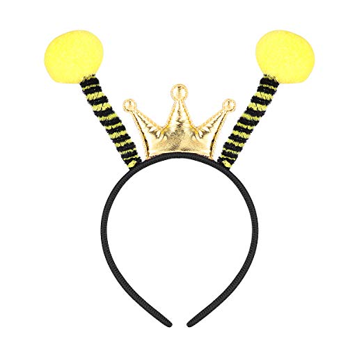 Product Cover Amosfun Party Head Bopper Antenna Headband Bee Ant Fly Ladybug Hair Band Kids Adults Party Favors Gift (Black)